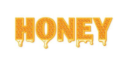 Flows of honey with honeycomb vector