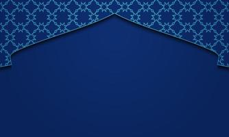 Vector graphic of Ramadan Kareem with Blue Background. Fit for greeting card, wallpaper and other.