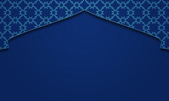 Vector graphic of Ramadan Kareem with Blue Background. Fit for greeting card, wallpaper and other.