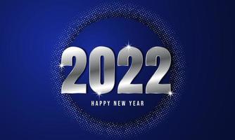 Diseño de fondo de feliz año nuevo 2022. ilustración vectorial vector