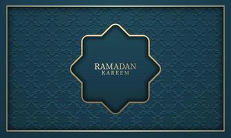 Vector graphic of Ramadan Kareem with Green Pattern Background. Fit for greeting card, wallpaper and other ramadan background.