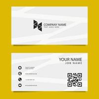 Business Card Template with White Background. Vector illustration