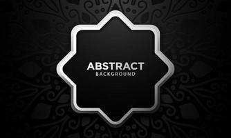 Abstract Black Mandala Background. Fit for wallpaper or web background. vector