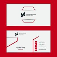 Business Card Template with White Background. Vector illustration