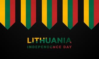 Lithuania Independence Day Background. Fit for card, banner, wallpaper and other. vector