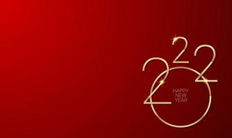 2022 Happy New Year Background Design. Vector Illustration.