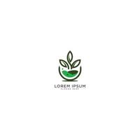 leaf logo design vector