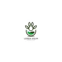 leaf logo design vector