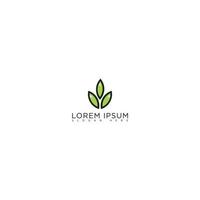 leaf logo design vector