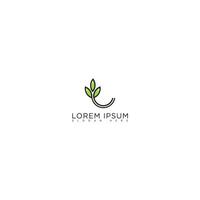 leaf logo design vector