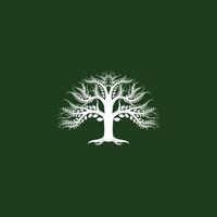 diseño de logotipo de árbol vector