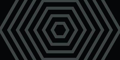 Black background center polygon line pattern vector