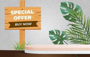 special offer background with brown background colour design vector