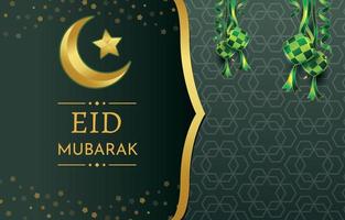 eid al fitr background with green colour design