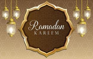 ramadan background with elegant colour design