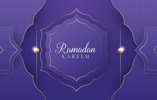 elegant ramadan background with purple colour design