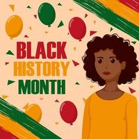 Black History Month Concept vector