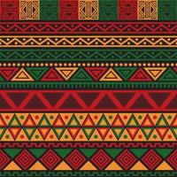 Seamless Pattern Pan African Color Background vector