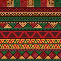 Seamless Pattern Pan African Color Background vector