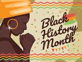 Black History Month Concept Background vector