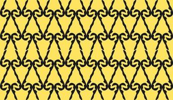 Seamless pattern. Yellow black ethnic motif. Minimalist pattern design vector
