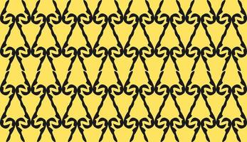 Seamless pattern. Yellow black ethnic motif. Minimalist pattern design vector