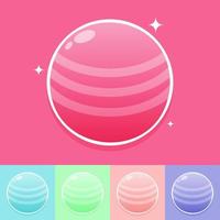 Set of Cute colourful candy, Vector, Illustration. vector