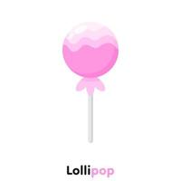 Cute cartoon lollipop, Vector, Illustration. vector