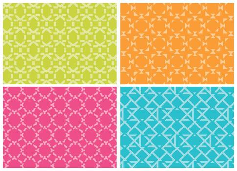 Set of Ornament Pattern Background vector