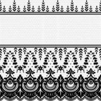 Seamless white floral lace pattern vector