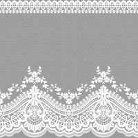 Abstract seamless lace pattern with flowers vector