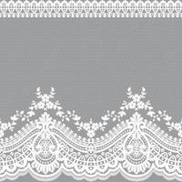 Abstract seamless lace pattern with flowers vector