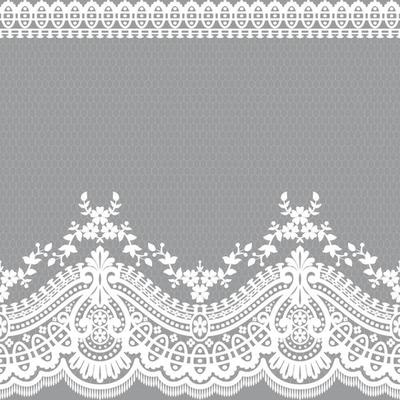 Abstract seamless lace pattern with flowers