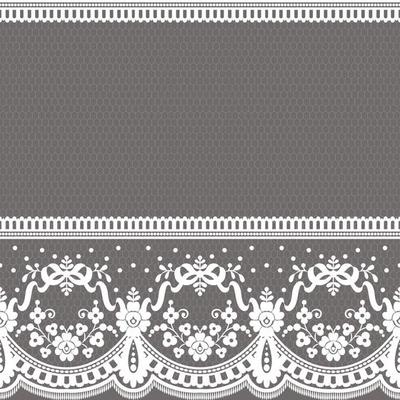 Abstract seamless lace pattern with flowers