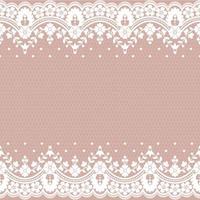 Abstract seamless lace pattern with flowers vector