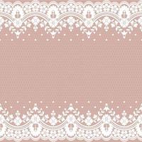 Abstract seamless lace pattern with flowers vector