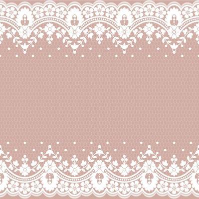 Abstract seamless lace pattern with flowers