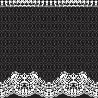 Abstract seamless lace pattern with flowers