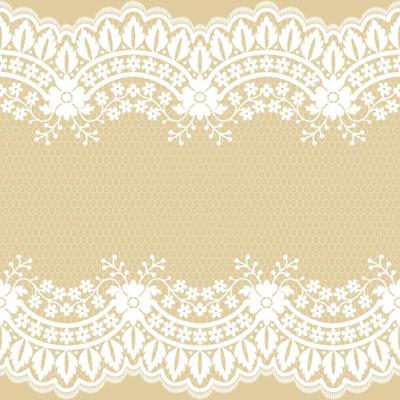 Abstract seamless lace pattern with flowers