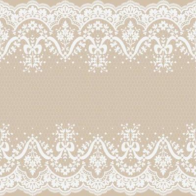 Abstract seamless lace pattern with flowers