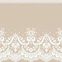 Abstract seamless lace pattern with flowers vector