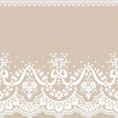 Abstract seamless lace pattern with flowers