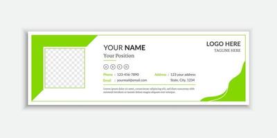 Business email signature or email footer design Free Vector