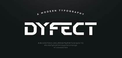 Sport modern urban alphabet fonts. Typography, abstract technology, fashion, digital, future creative logo font. vector illustration