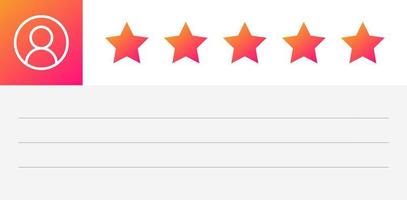 Review and rate us stars. Blocks of quotes for statements or comments. Testimonials, user experience, feedback concepts. vector