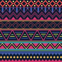 arte tradicional patrón tribal étnico fondo colorido adecuado para tela impresa vector