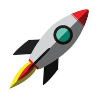 Flying Rocket Art vector