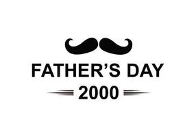 lettering father's day  logo symbol illustration. vector