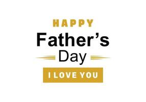 lettering father's day  logo symbol illustration. vector