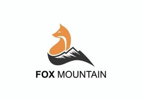 symbol icon fox mountain logo design inspiration. vector